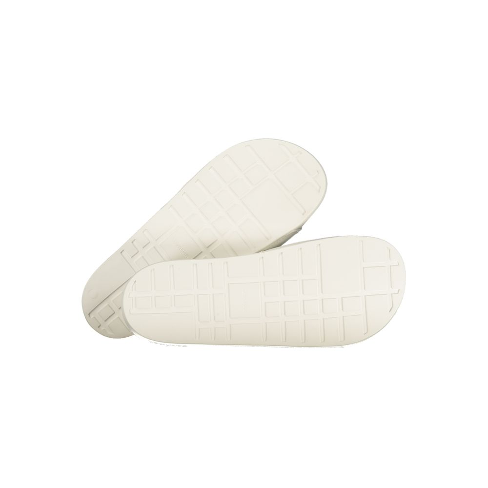 Calvin Klein White Polyurethane Men Slipper - Luxe Nova