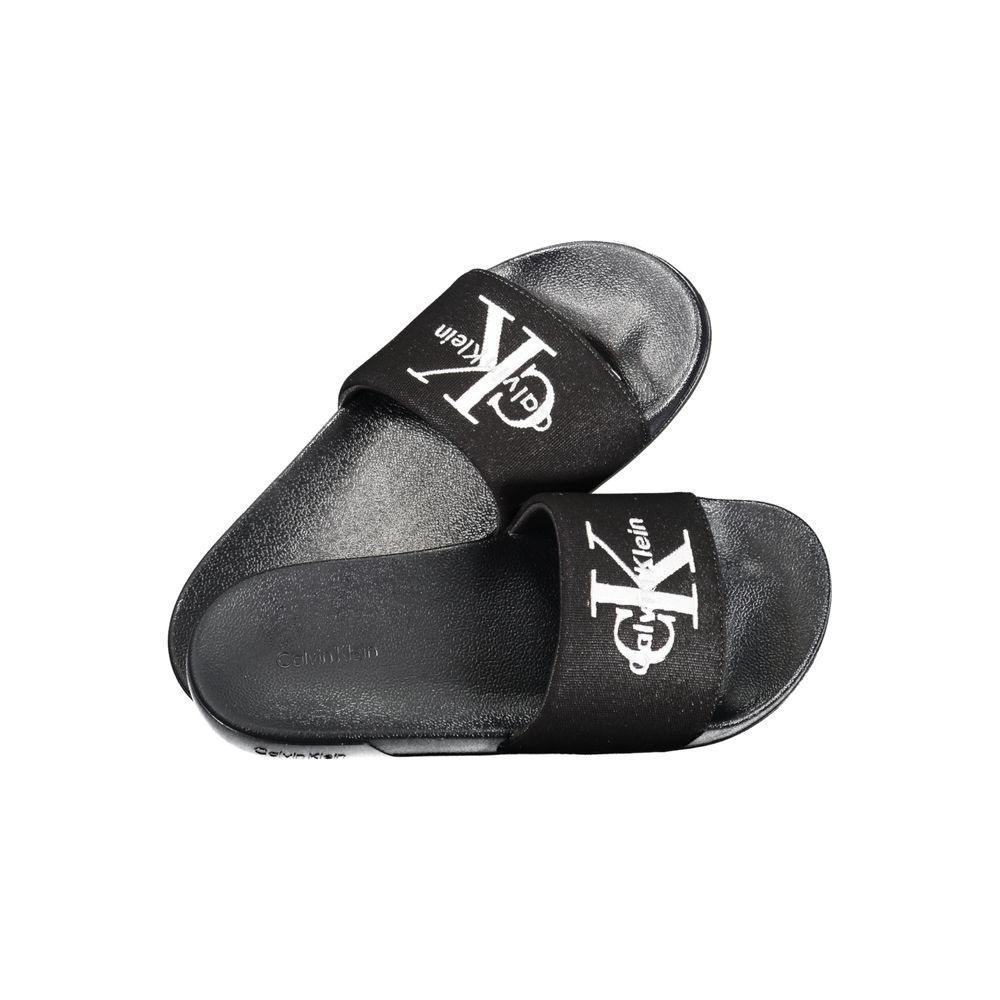 Calvin Klein Black Polyurethane Men's Slipper - Luxe Nova