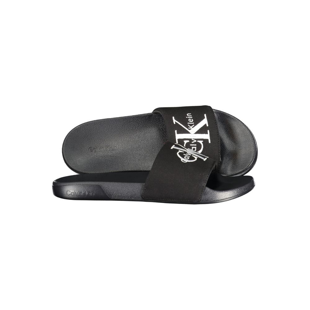 Calvin Klein Black Polyurethane Men's Slipper - Luxe Nova