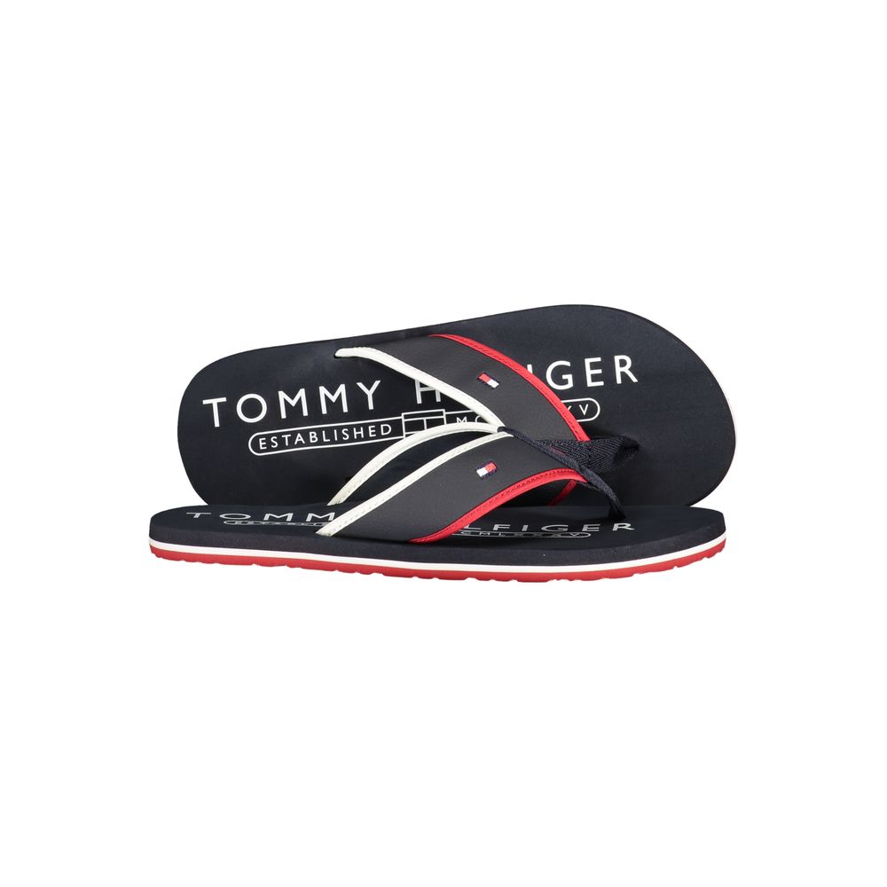 Tommy Hilfiger Blue Polyurethane Men's Slide Sandal - Luxe Nova