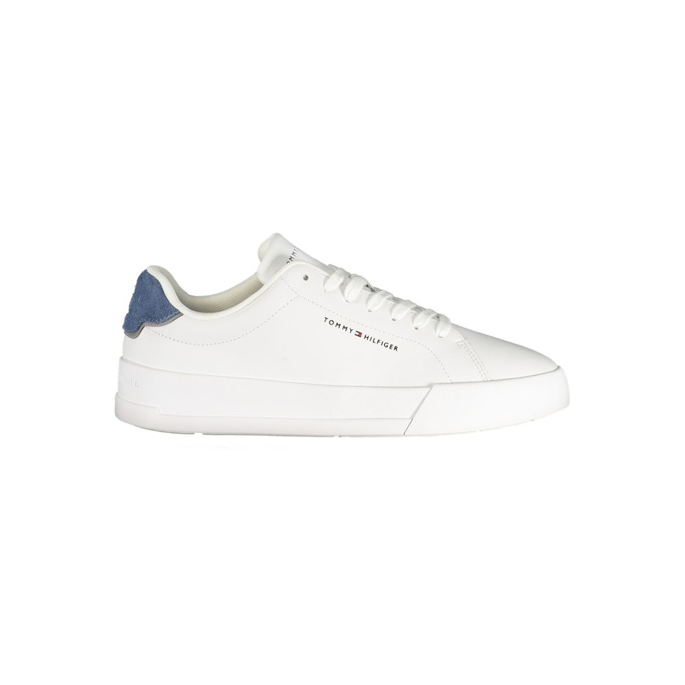 Tommy Hilfiger White Polyurethane Men's Sneaker - Luxe Nova