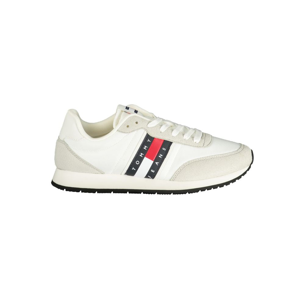Tommy Hilfiger White Polyurethane Men Sneaker - Luxe Nova