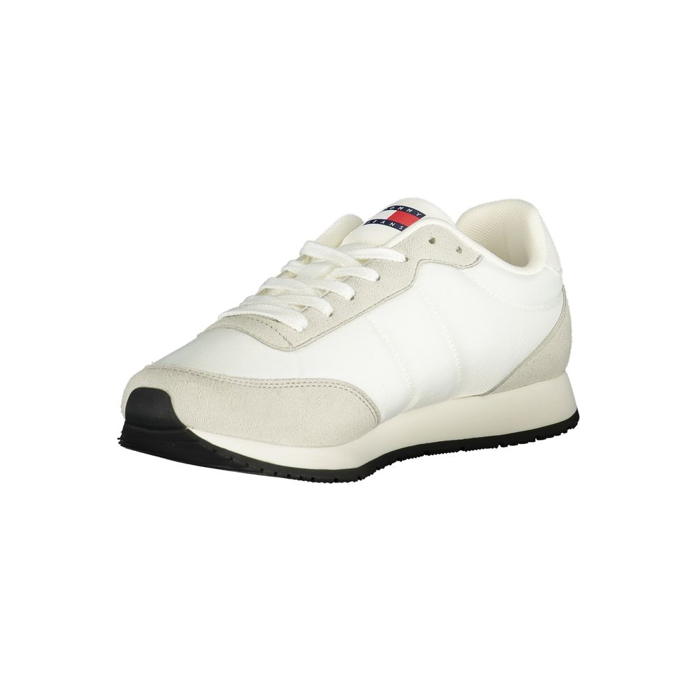 Tommy Hilfiger White Polyurethane Men Sneaker - Luxe Nova