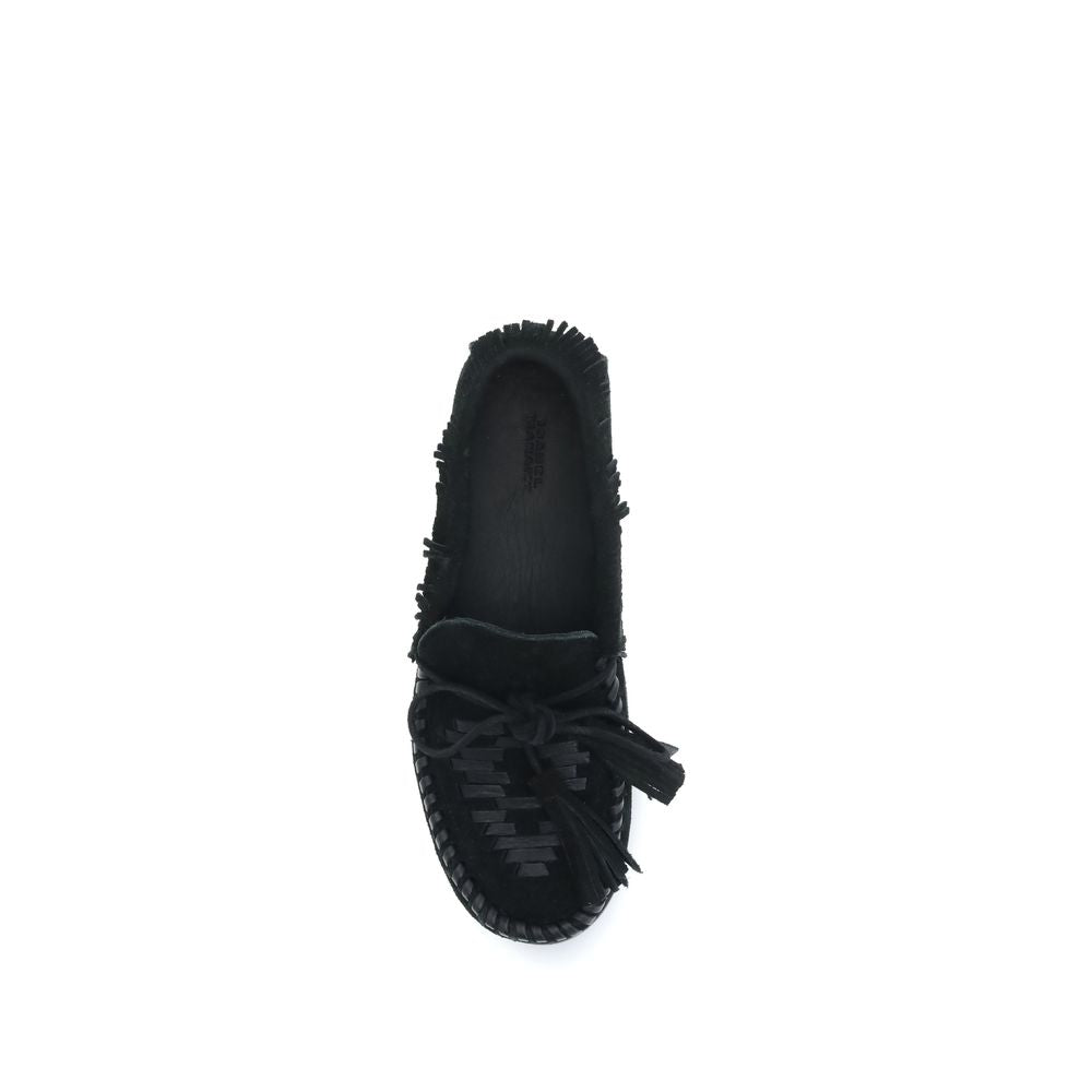 Isabel Marant Black Calf Leather Bos Taurus Slip-On Loafers - Luxe Nova