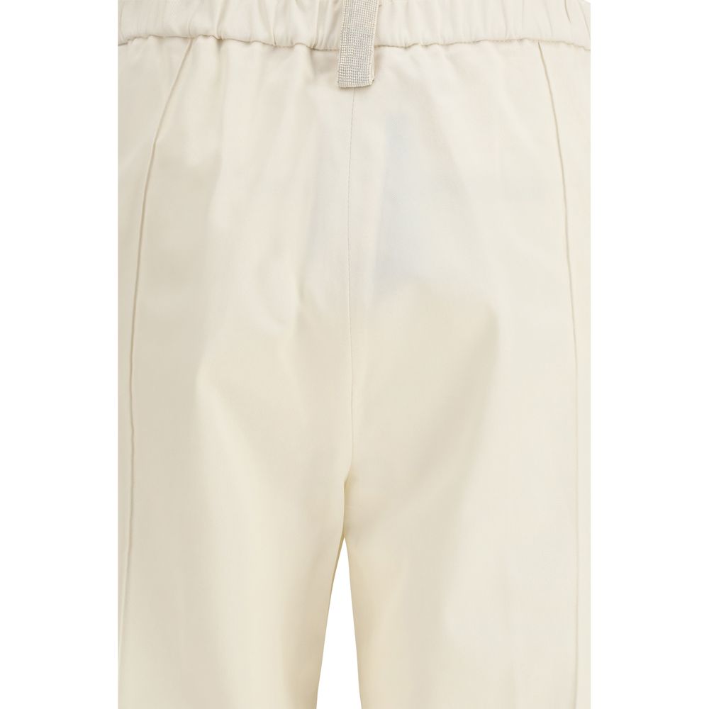 Fabiana Filippi Beige Cotton Casual Pants