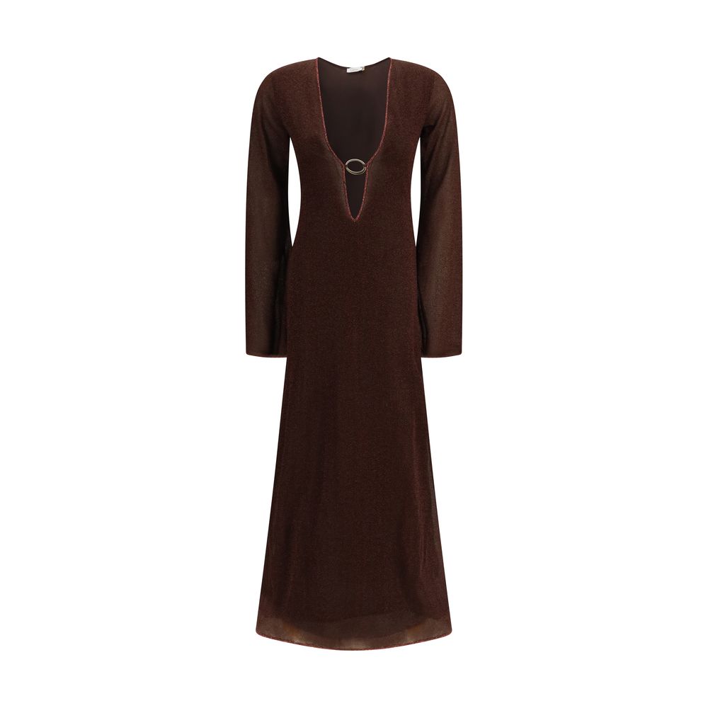 Oséree Brown Polyamide Casual Dress