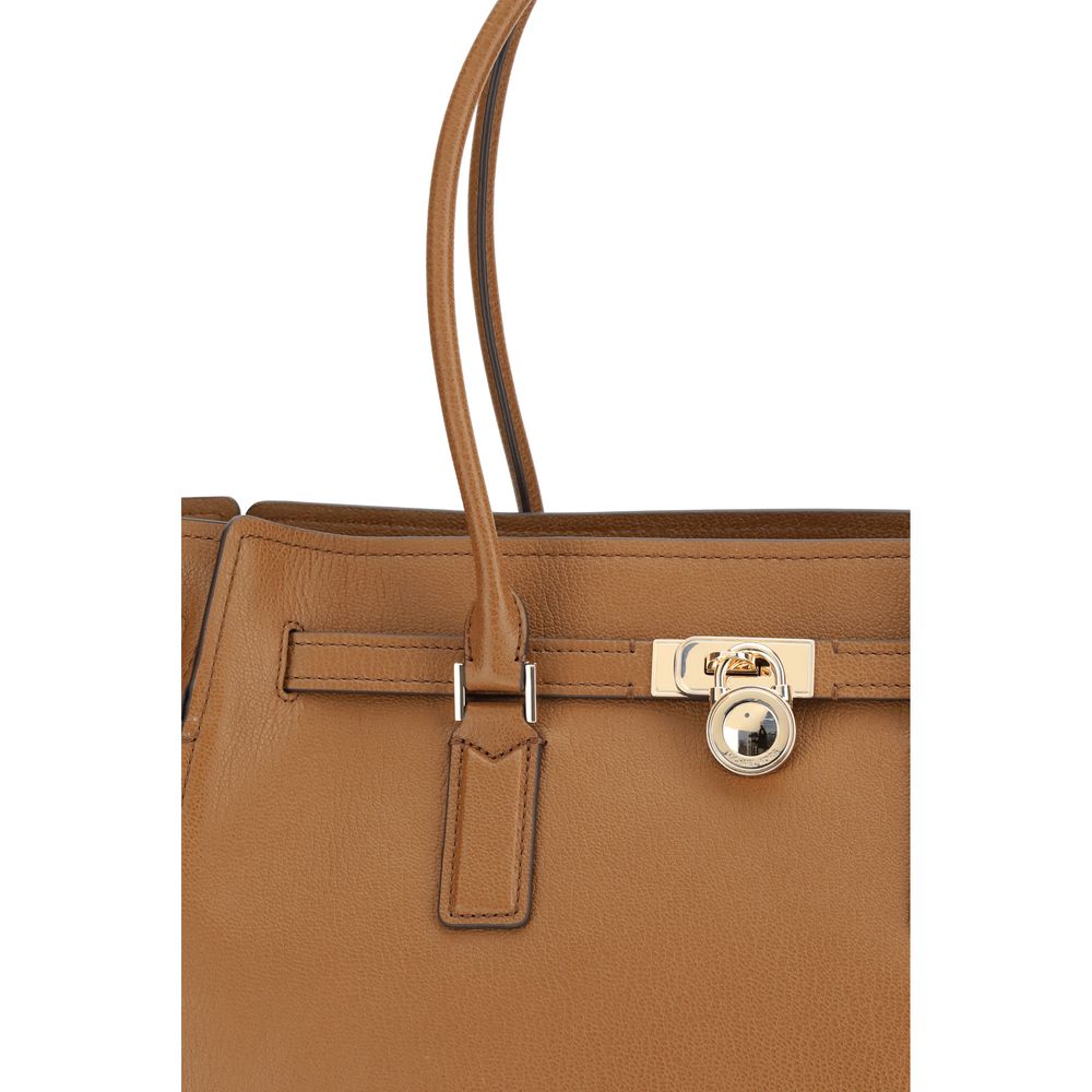 Michael Kors Beige Calf Leather Bos Taurus Shoulder Bag