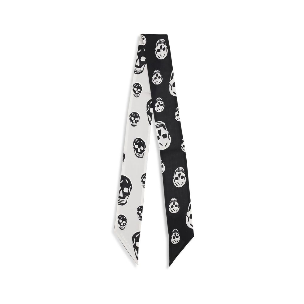 Alexander McQueen Black Silk Scarf - Luxe Nova