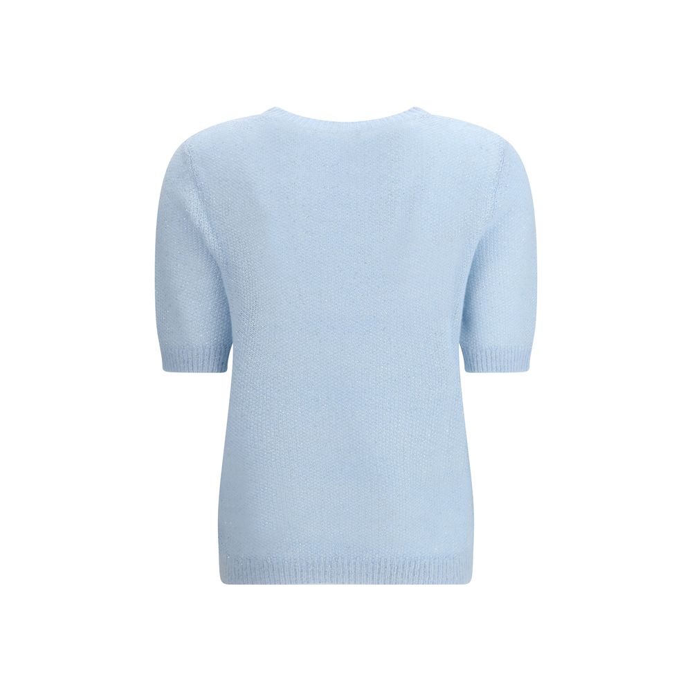 Fabiana Filippi Blue Polyester Sweatshirt