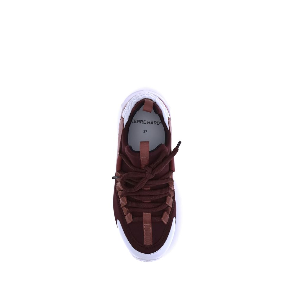 Pierre Hardy Bordeaux Neoprene Athletic Sneakers - Luxe Nova