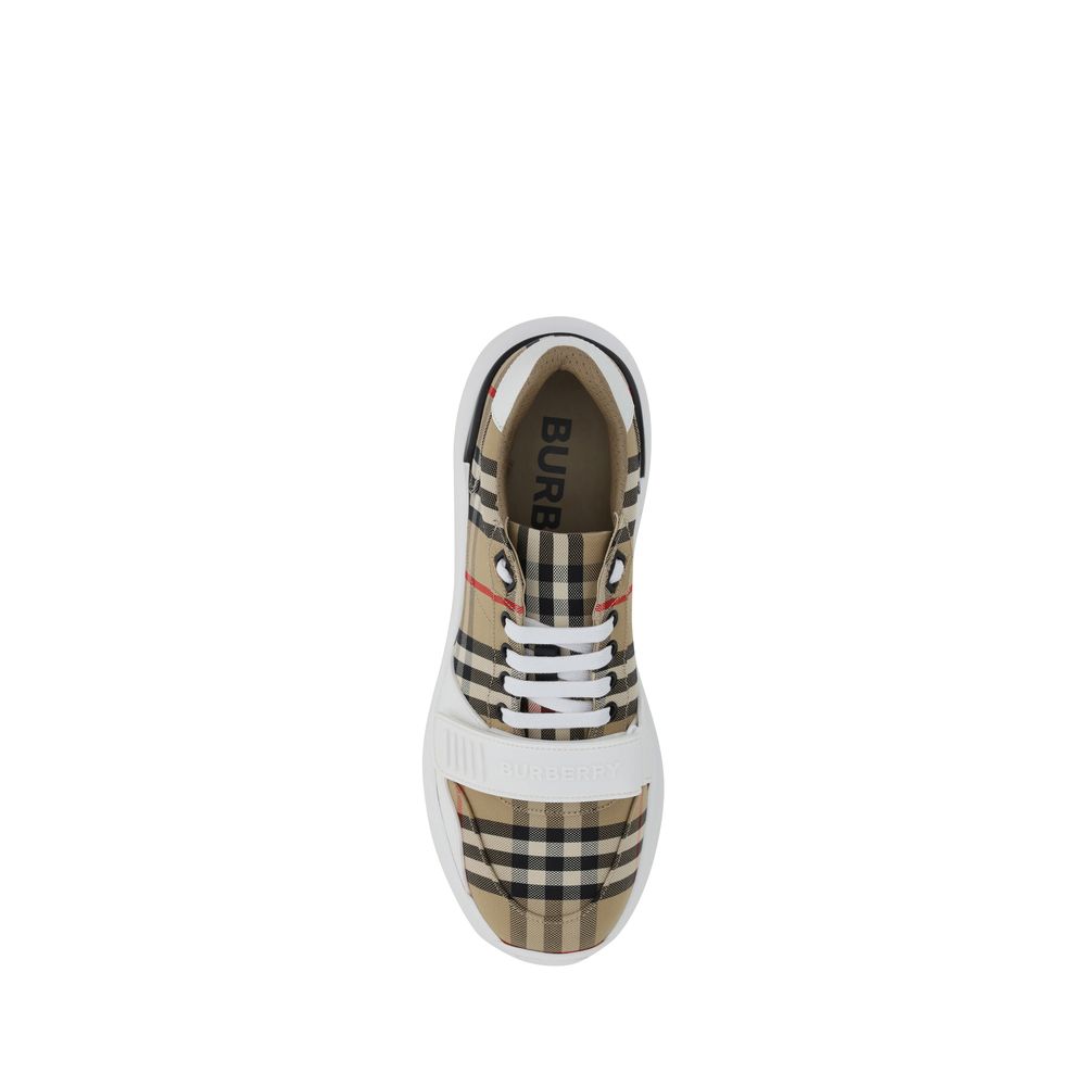 Burberry Beige Rubber Athletic Sneakers - Luxe Nova
