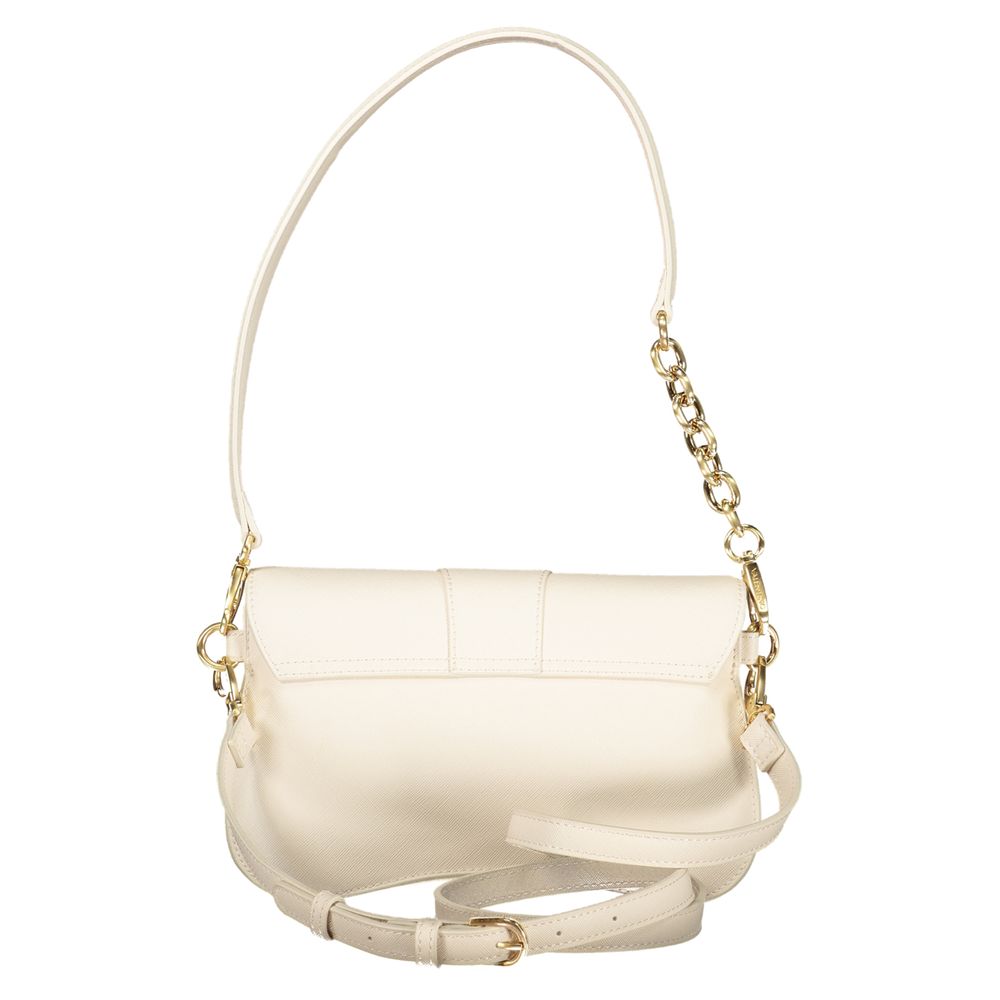 Mario Valentino Beige Polyurethane Women Handbag - Luxe Nova