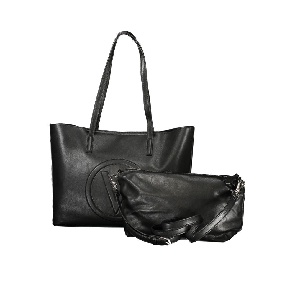 Mario Valentino Nero Polyurethane Women's Handbag - Luxe Nova