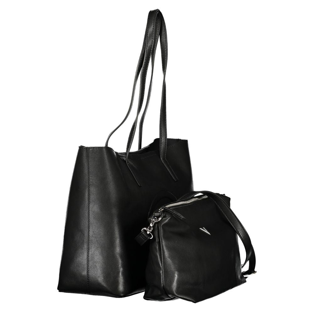 Mario Valentino Nero Polyurethane Women's Handbag - Luxe Nova