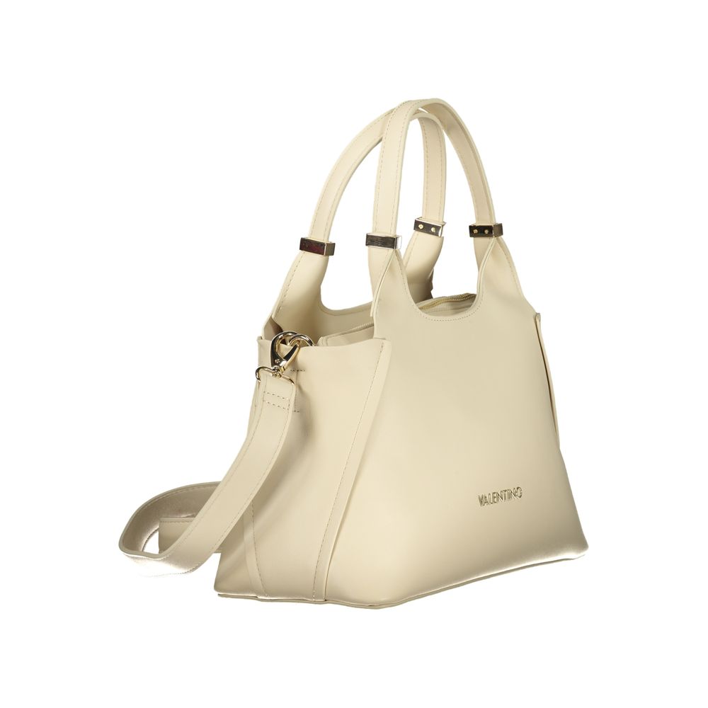 Mario Valentino Beige Polyurethane Women Handbag - Luxe Nova