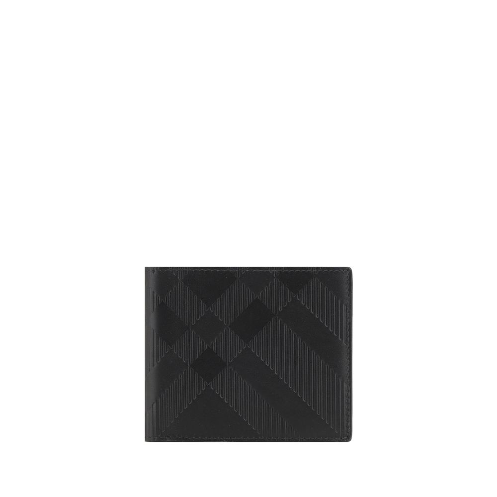 Burberry Black Calf Leather Bos Taurus Wallet - Luxe Nova