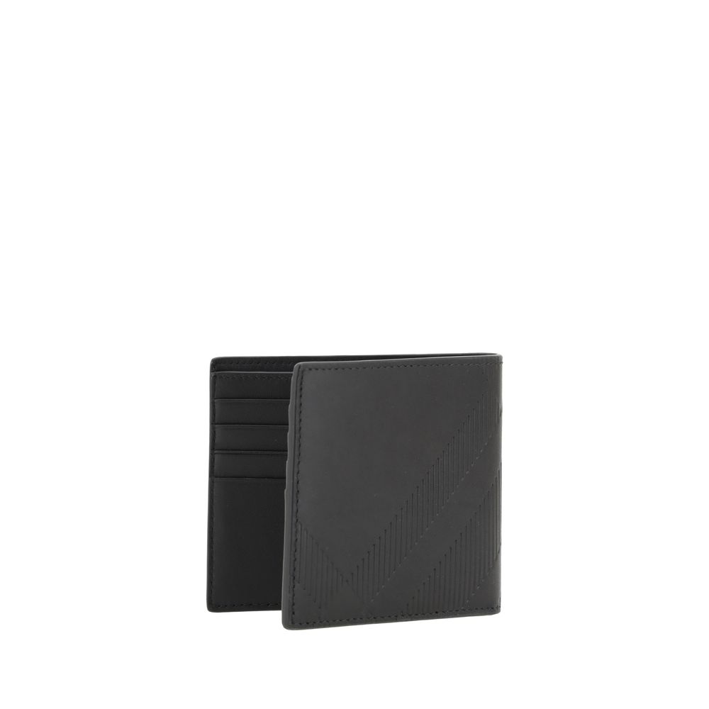 Burberry Black Calf Leather Bos Taurus Wallet - Luxe Nova