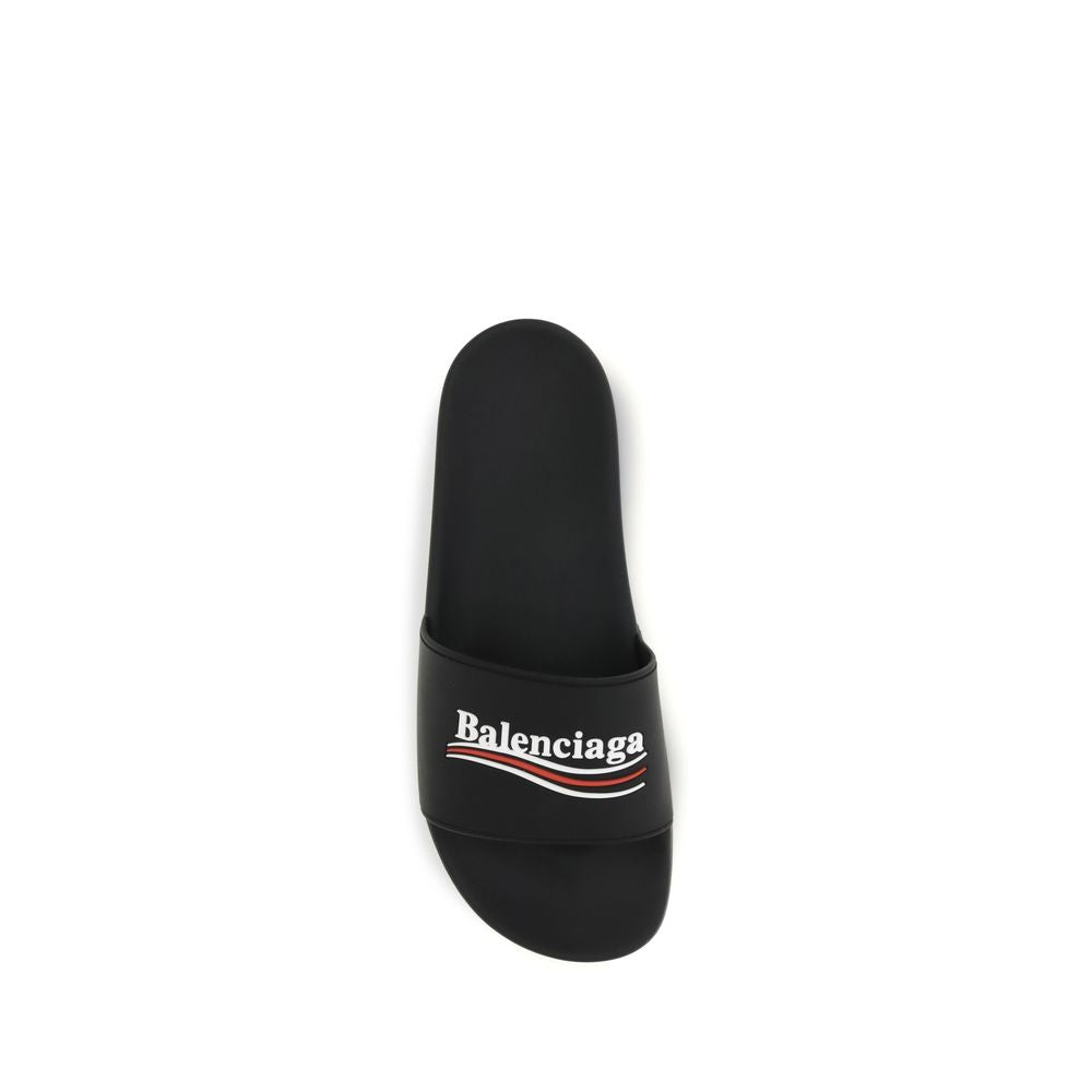 Balenciaga Black Polyurethane Sandals