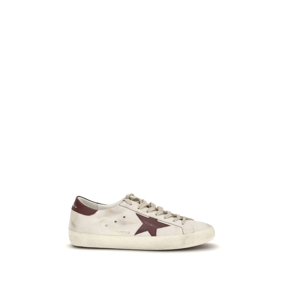 Golden Goose White Calf Leather Bos Taurus Sneakers - Luxe Nova