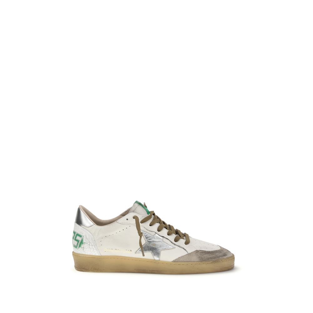 Golden Goose White Calf Leather Bos Taurus Low Top Sneakers - Luxe Nova