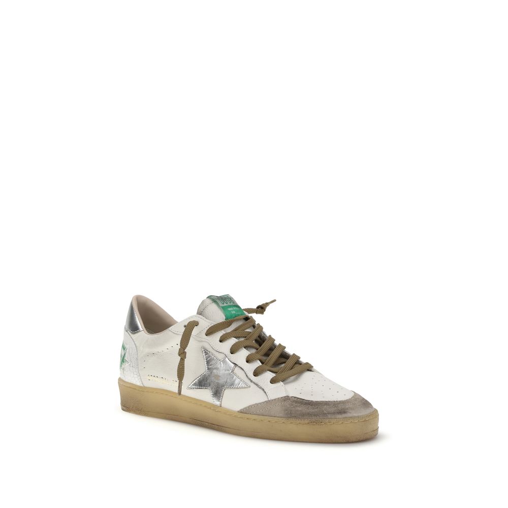 Golden Goose White Calf Leather Bos Taurus Low Top Sneakers - Luxe Nova
