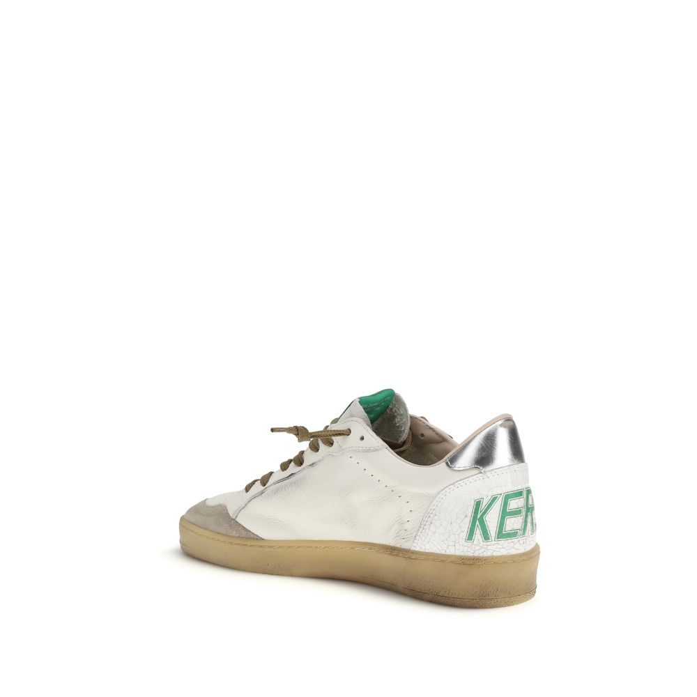 Golden Goose White Calf Leather Bos Taurus Low Top Sneakers - Luxe Nova