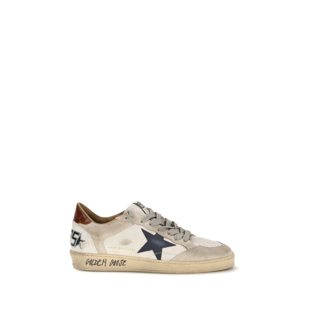 Golden Goose White Calf Leather Bos Taurus Low Top Sneakers - Luxe Nova