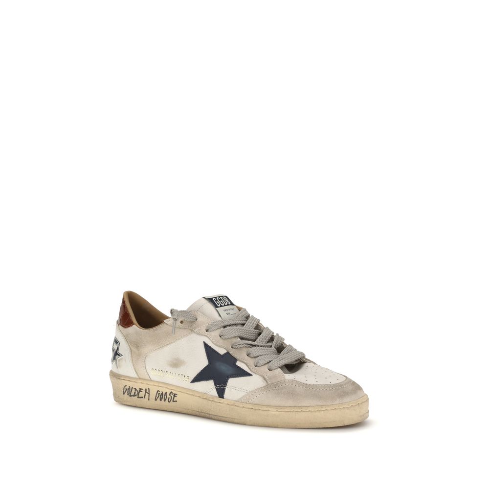 Golden Goose White Calf Leather Bos Taurus Low Top Sneakers - Luxe Nova