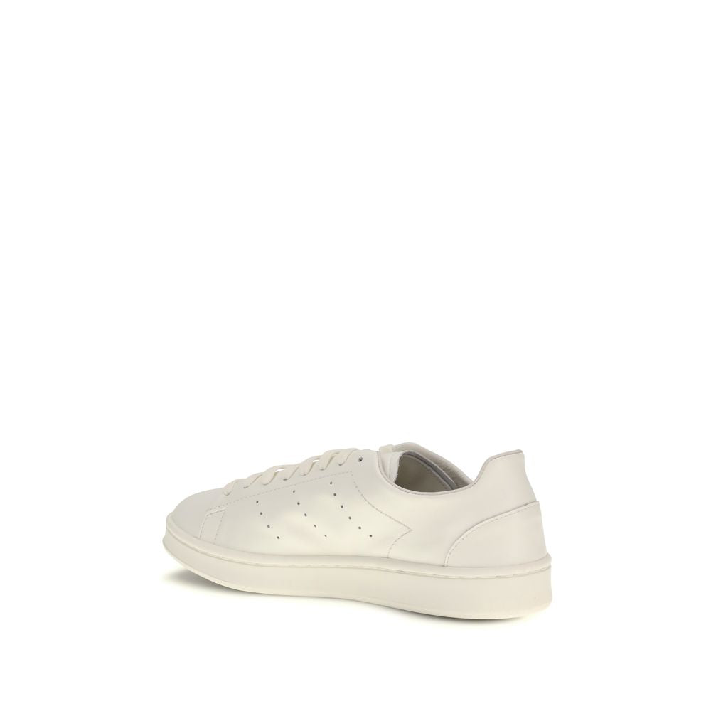 Y-3 White Calf Leather Bos Taurus Low Top Sneakers - Luxe Nova