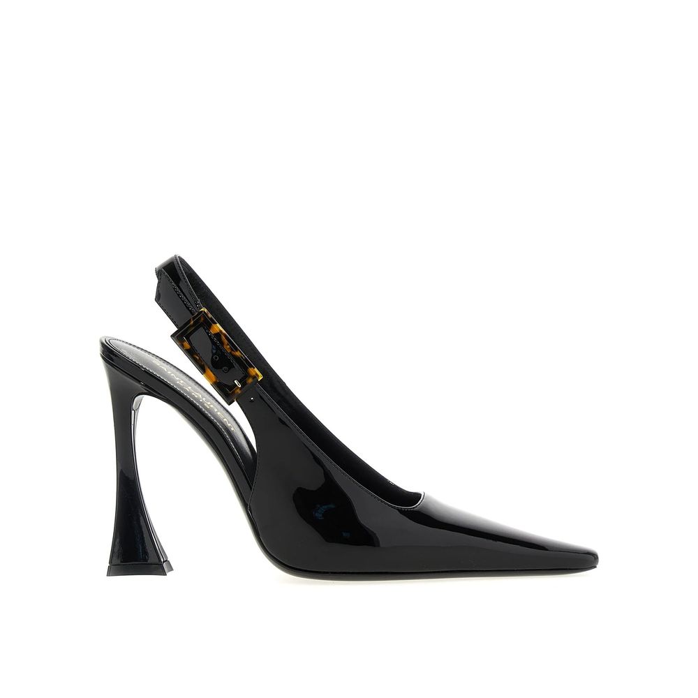 Saint Laurent Black Calfskin High Heel Pumps - Luxe Nova