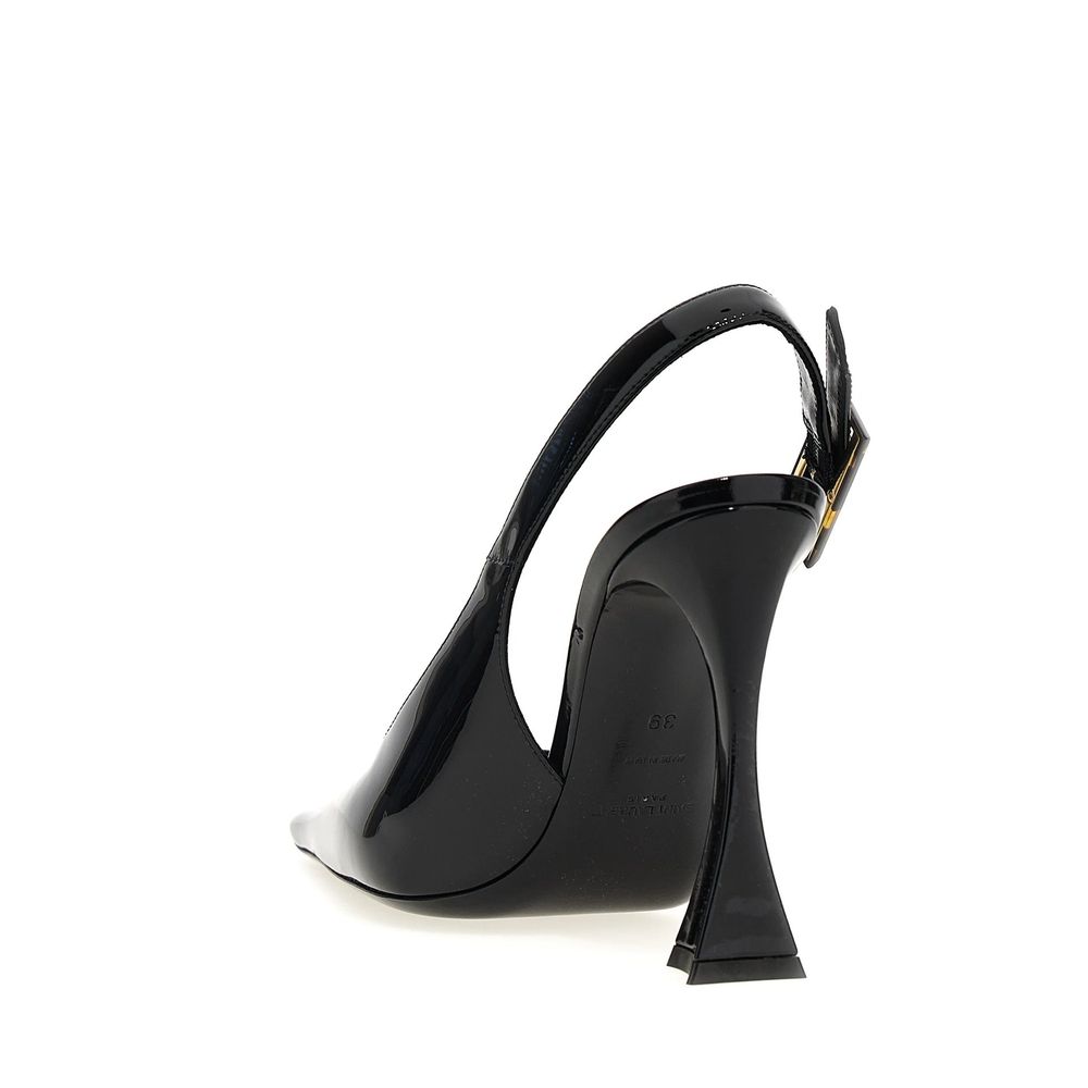 Saint Laurent Black Calfskin High Heel Pumps - Luxe Nova