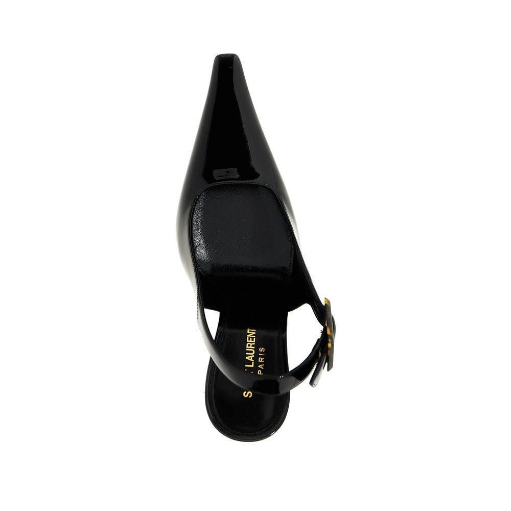 Saint Laurent Black Calfskin High Heel Pumps - Luxe Nova