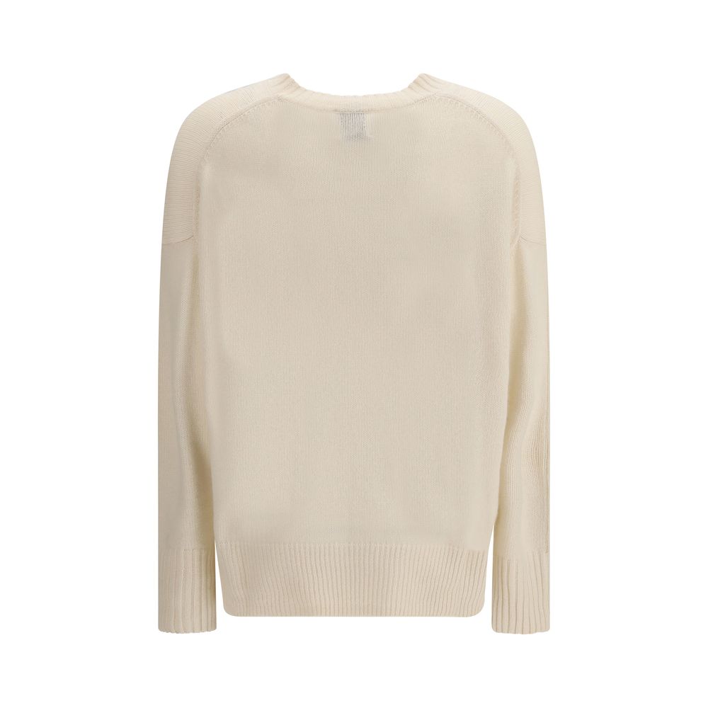 Allude Beige Cashmere Cashmere Sweater