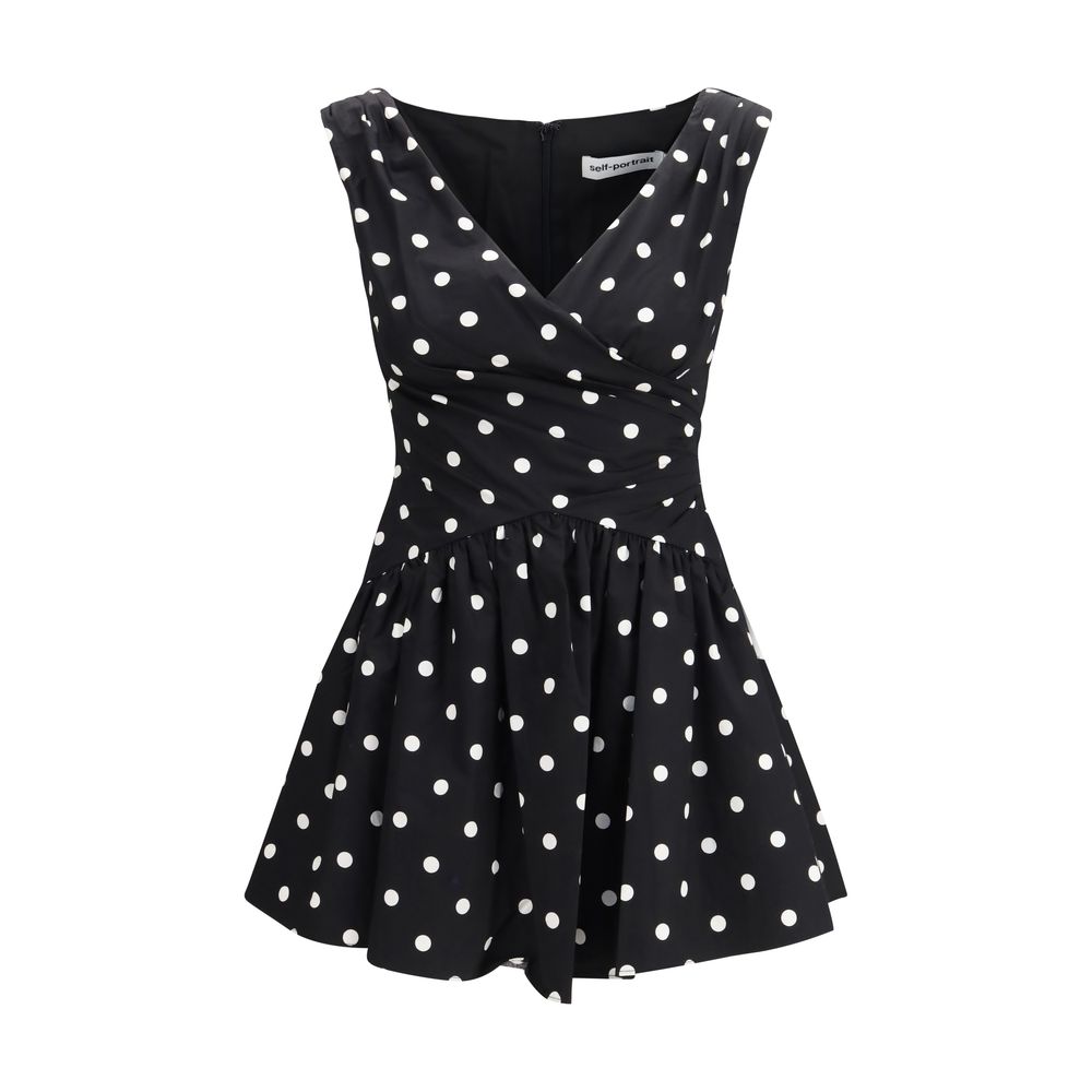 Self-Portrait Multicolor Cotton Casual Dress