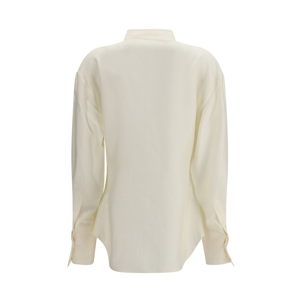 Rohe Beige Silk Dress Shirt
