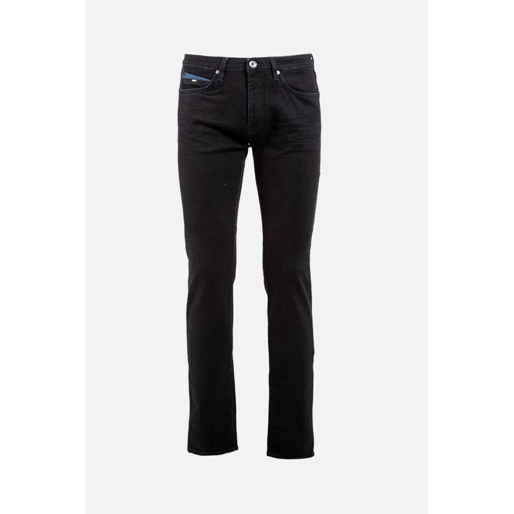 Gas Black Cotton Jeans Denim