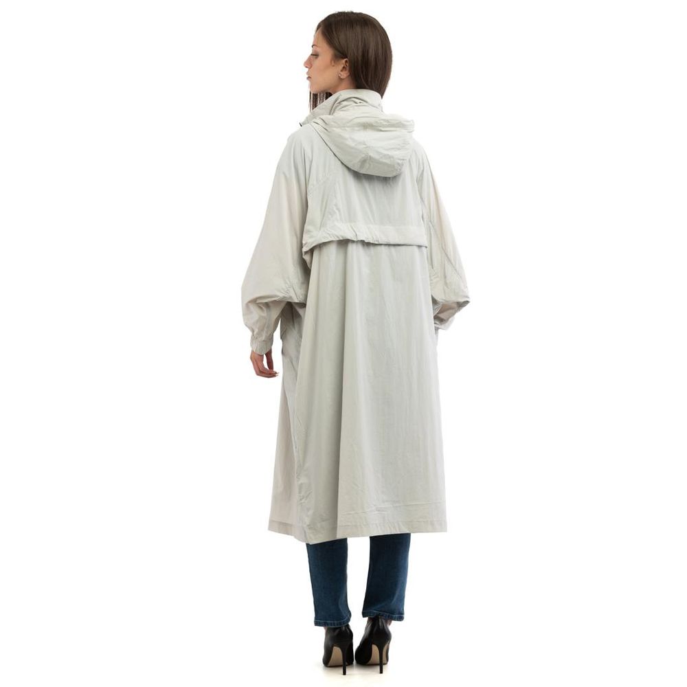 Patrizia Pepe Gray Polyamide Full-Length Jacket