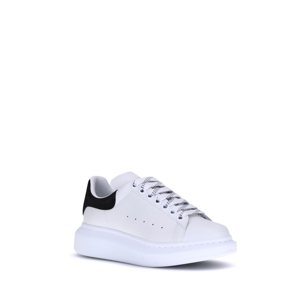 Alexander McQueen White Calf Leather Bos Taurus Platform Sneakers - Luxe Nova