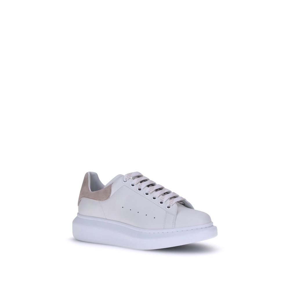 Alexander McQueen White Calf Leather Bos Taurus Platform Sneakers - Luxe Nova