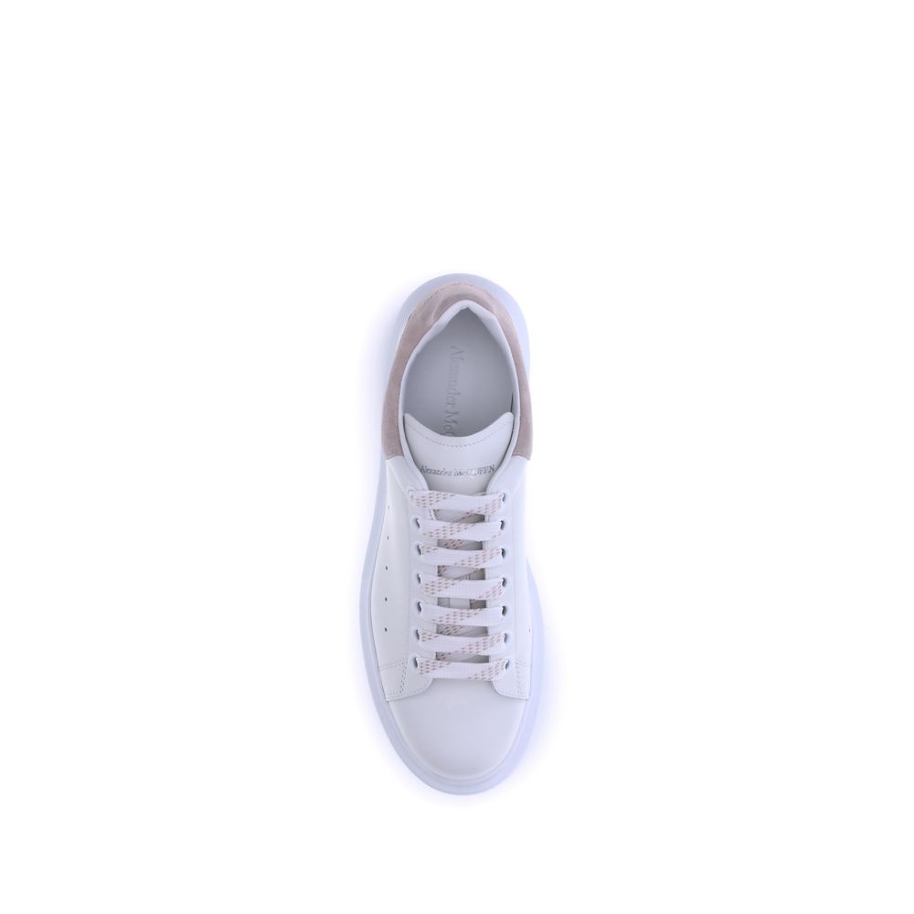Alexander McQueen White Calf Leather Bos Taurus Platform Sneakers - Luxe Nova