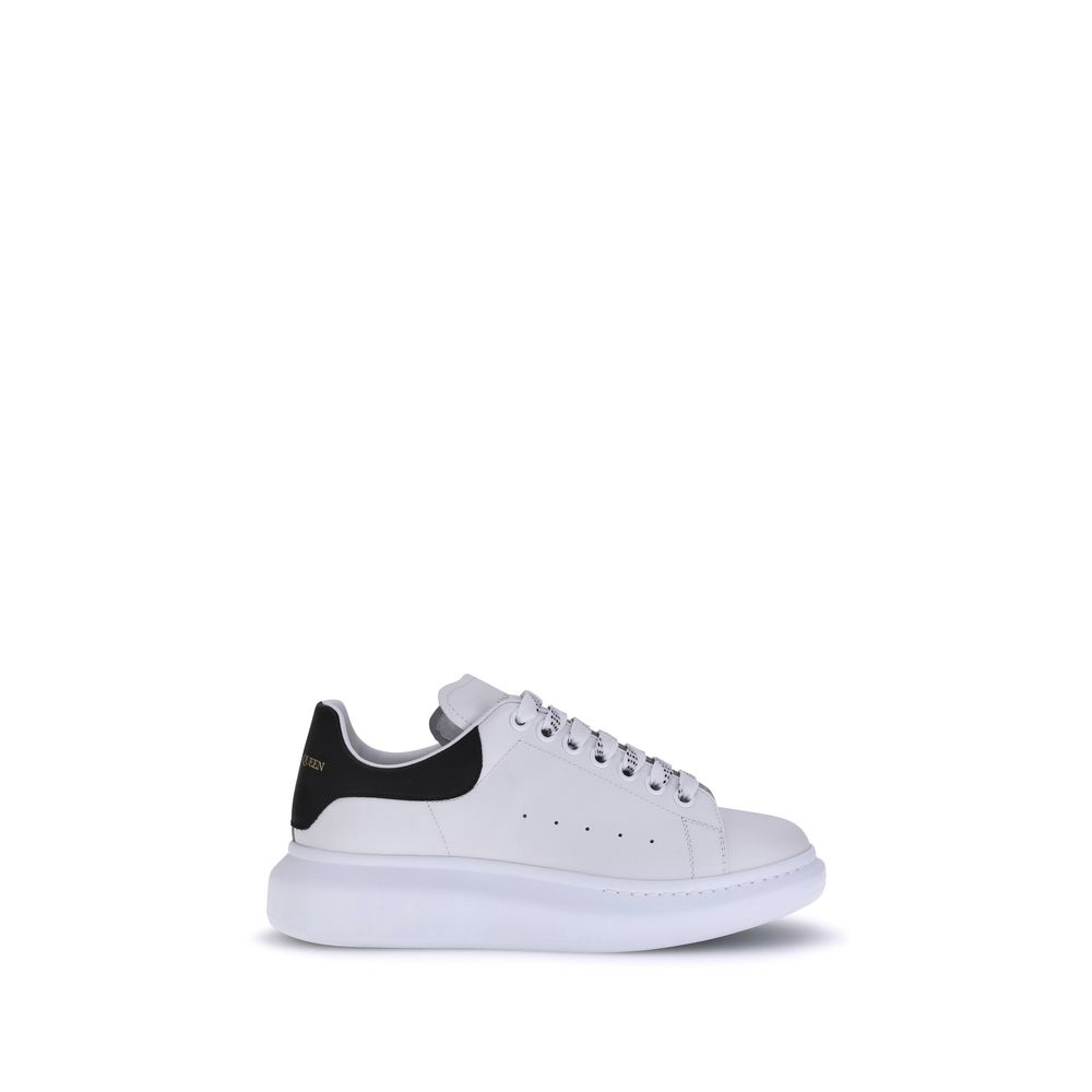 Alexander McQueen White Calf Leather Bos Taurus Platform Sneakers - Luxe Nova