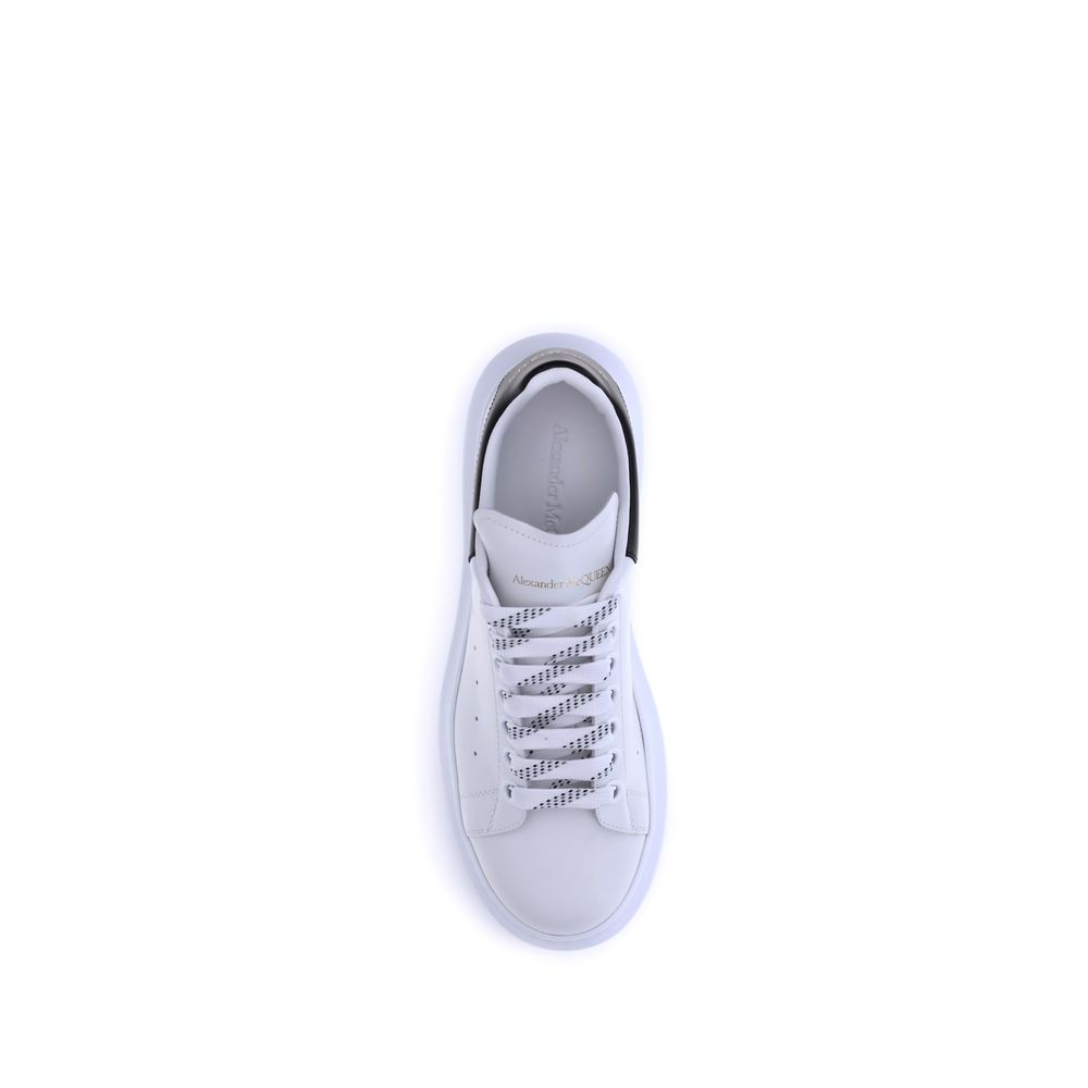 Alexander McQueen White Calf Leather Bos Taurus Platform Sneakers - Luxe Nova