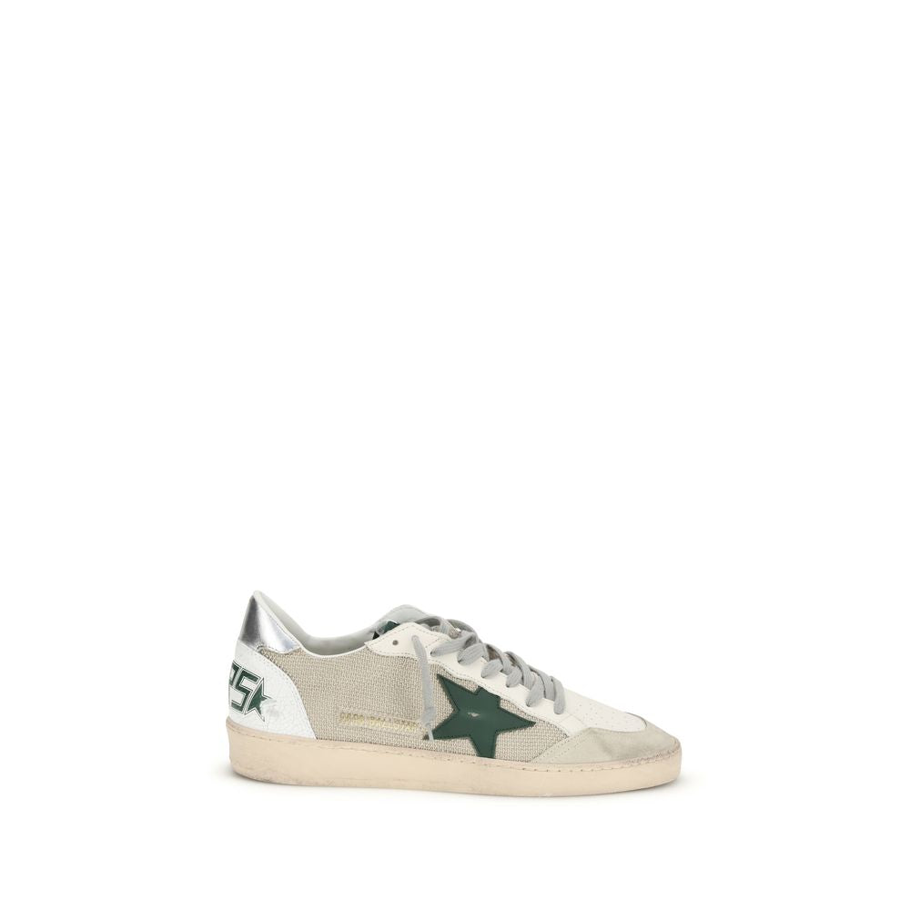 Golden Goose White Calf Leather Bos Taurus Low Top Sneakers