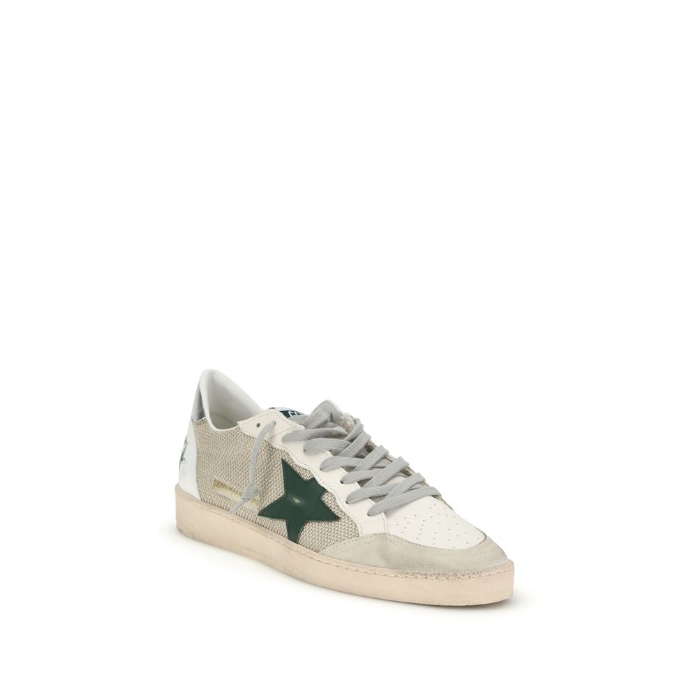 Golden Goose White Calf Leather Bos Taurus Low Top Sneakers