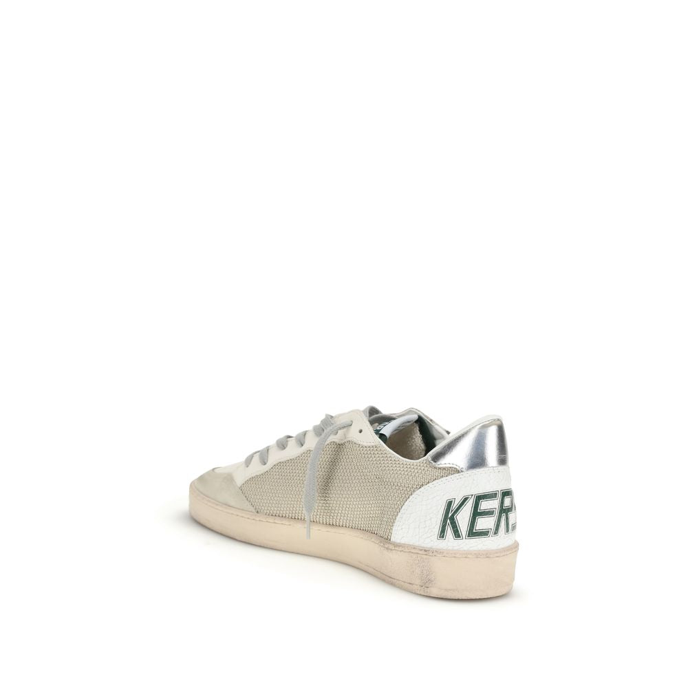 Golden Goose White Calf Leather Bos Taurus Low Top Sneakers