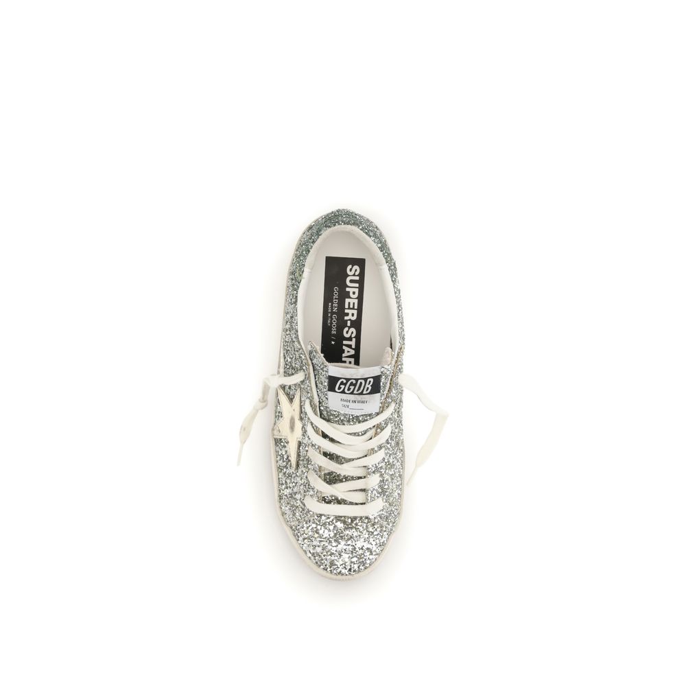 Golden Goose Silver Fabric Low Top Sneakers - Luxe Nova