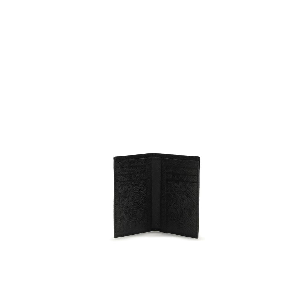 Valentino Garavani Black Calf Leather Bos Taurus Wallet - Luxe Nova