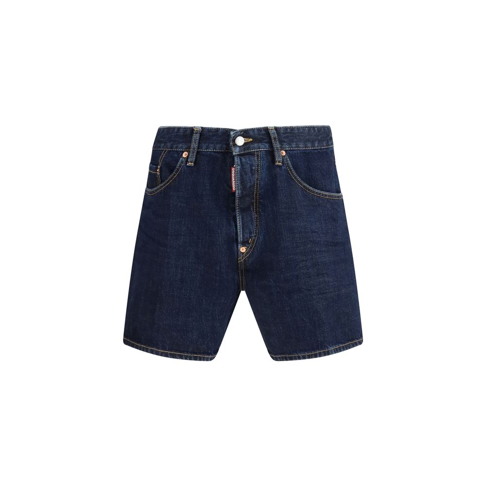 Dsquared² Blue Cotton Bermuda Shorts