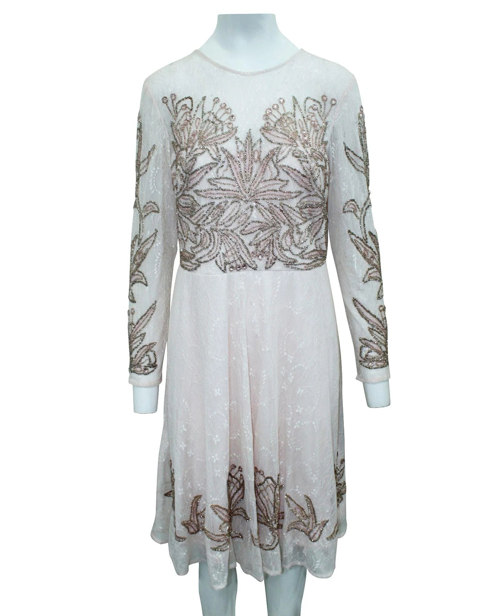 Aidan Mattox Multicolor Silk Cocktail Dress
