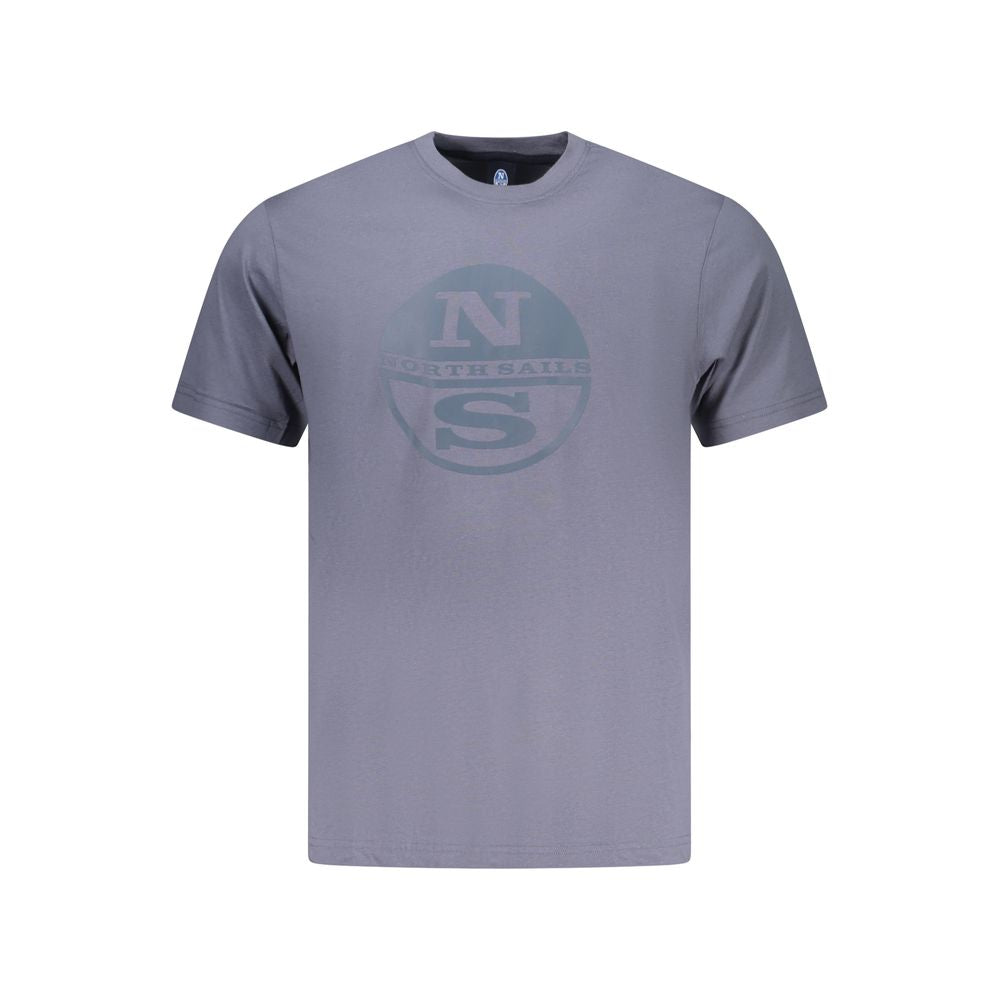 North Sails Blue Cotton Men T-Shirt - Luxe Nova